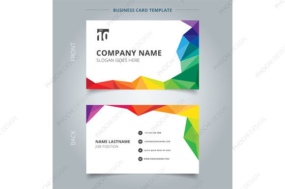 Download Business Name Card Template Polygon - Premium Resources