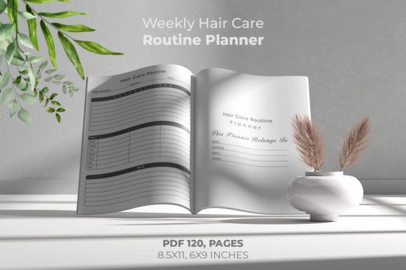 Download Weekly Hair Care Routine Planner Design - Premium Resources
